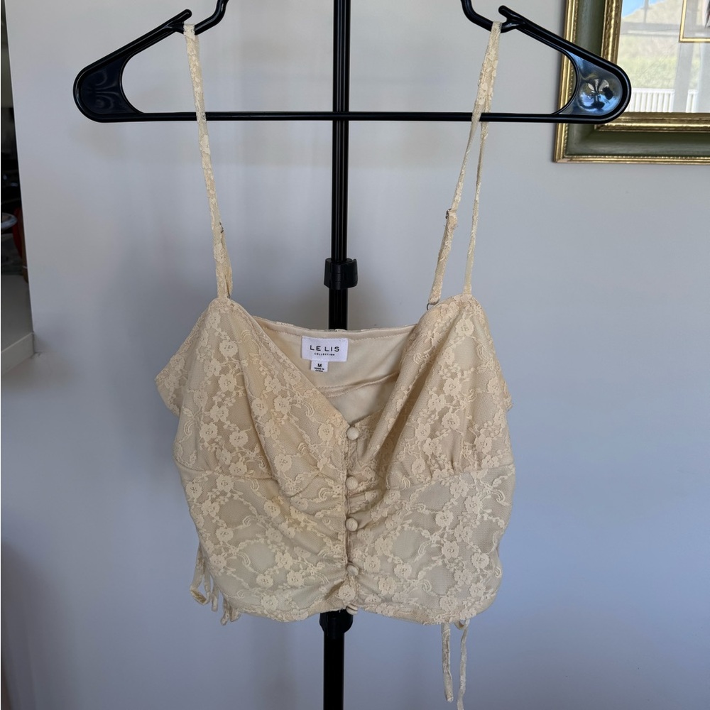 Ruched Side Spaghetti Strap Top